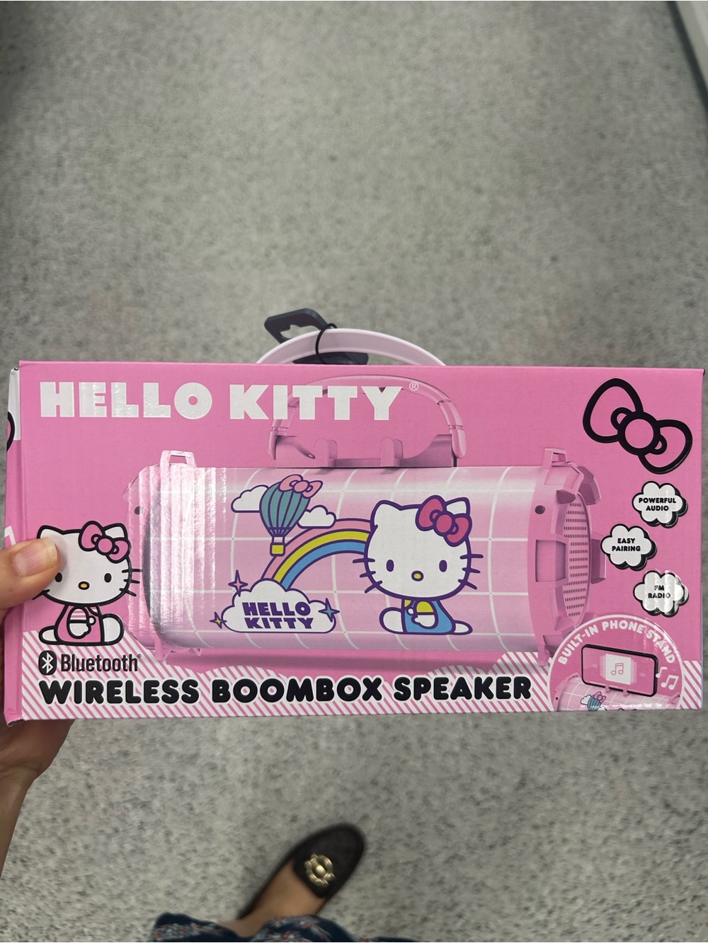 Hello Kitty Pink Wireless Boombox Speaker